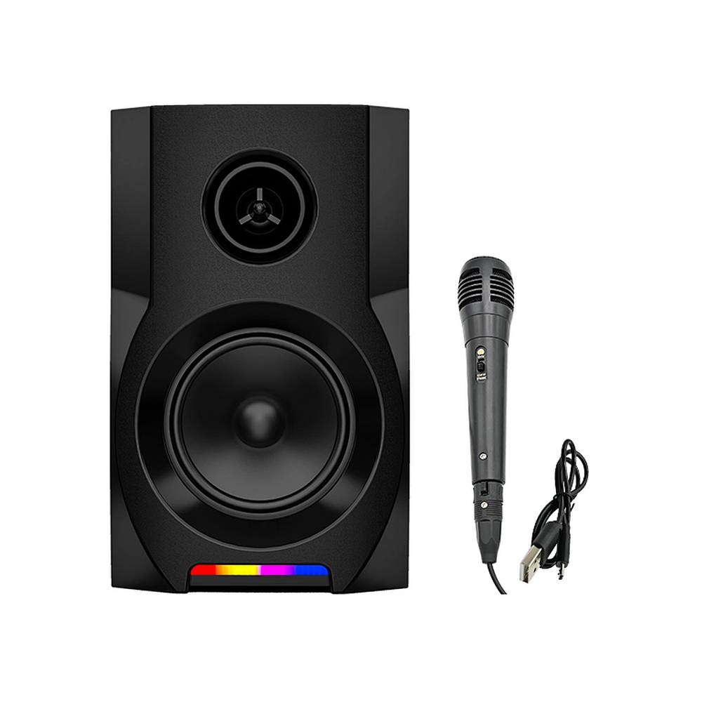 Haut-parleur Super grande Mega Extra / RGB / JQS-401 / BT karaoké /18W / BLACK