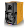 Haut-parleur Super grande Mega Extra / RGB / JQS-401 / BT karaoké /18W / Marron