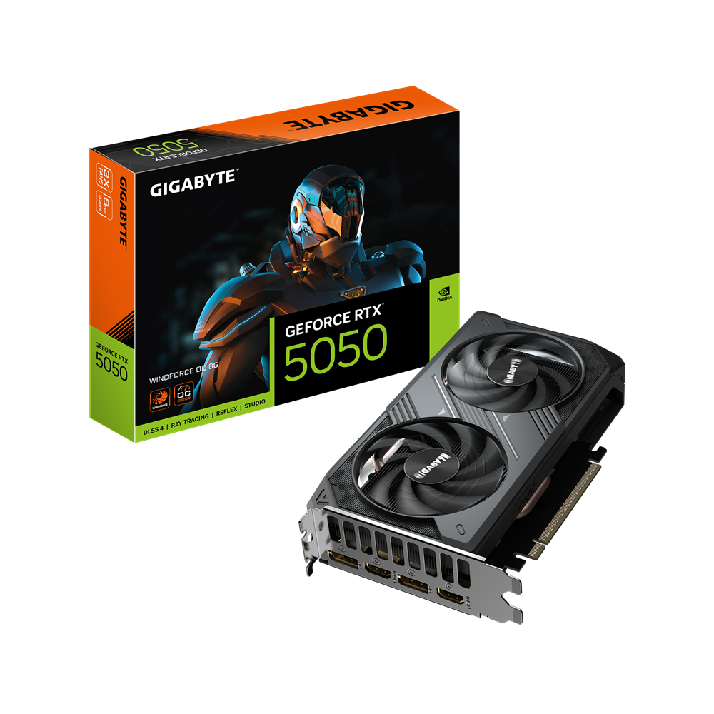 Carte graphique Gigabyte GeForce RTX 5050 WINDFORCE OC / 8 Go GDDR6
