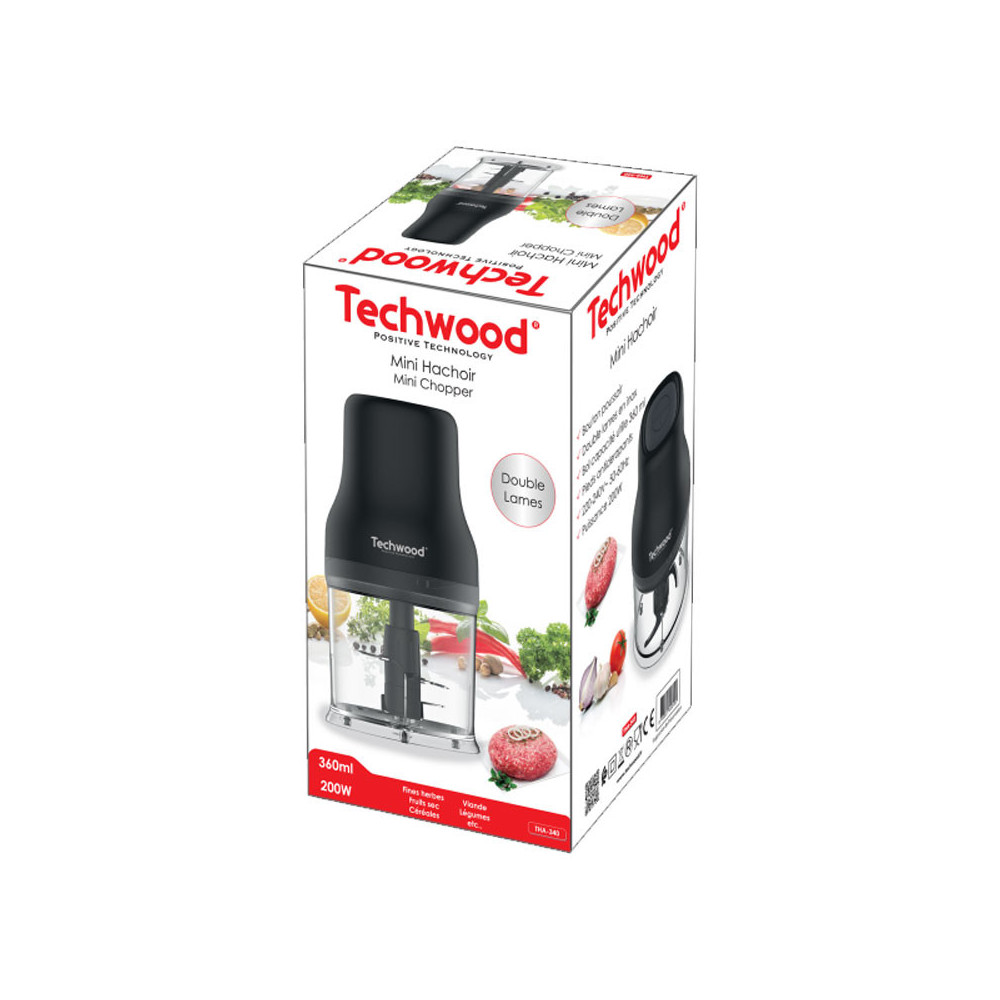 Mini Hachoir TECHWOOD 500ml / BLACK / THA-150