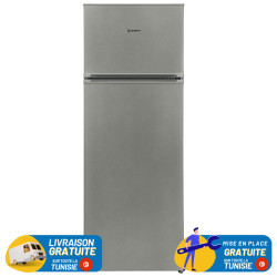 RÉFRIGÉRATEUR INDESIT DEFROST Double Portes 300 Litres / Silver