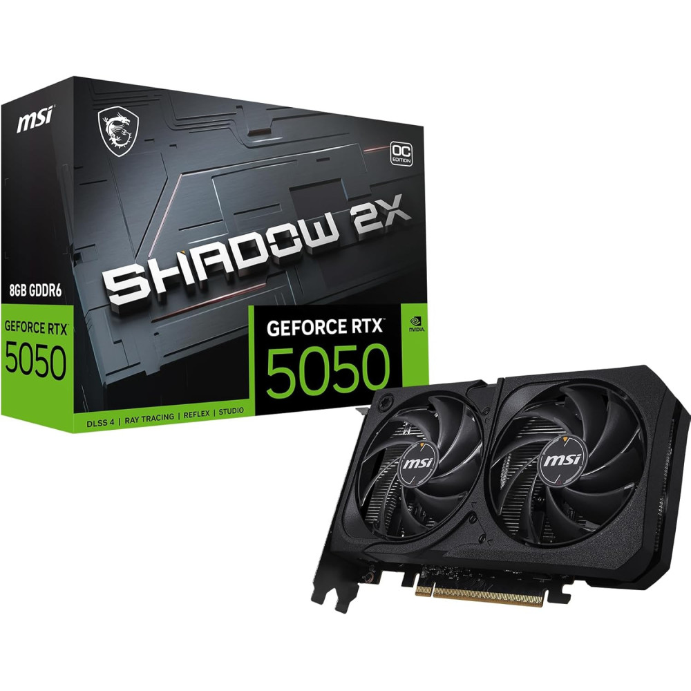 Carte graphique MSI GeForce RTX 5050 8G SHADOW 2X OC Bulk / 8 Go GDDR6