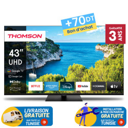 TV Thomson 43" UHD Google TV / + 70DT Bon d'achat