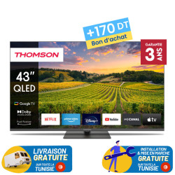 TV Thomson 43" QLED Google TV / + 170DT Bon d'achat