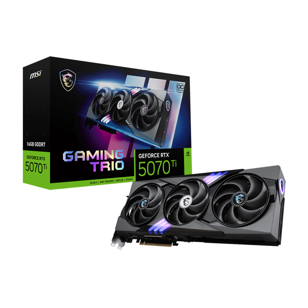 Carte graphique MSI GeForce RTX 5070 Ti GAMING TRIO OC / 16 Go GDDR7