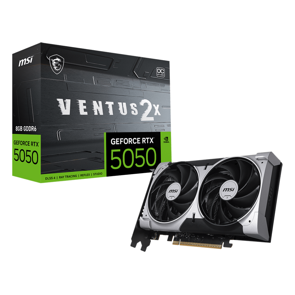 Carte graphique MSI NVIDIA GeForce RTX 5050 VENTUS 2X OC / 8 Go GDDR6
