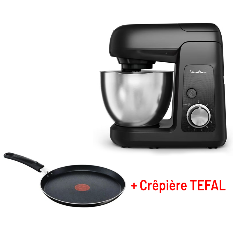 ROBOT PÉTRIN MOULINEX 4.6L 1100W / Noir / QA525810