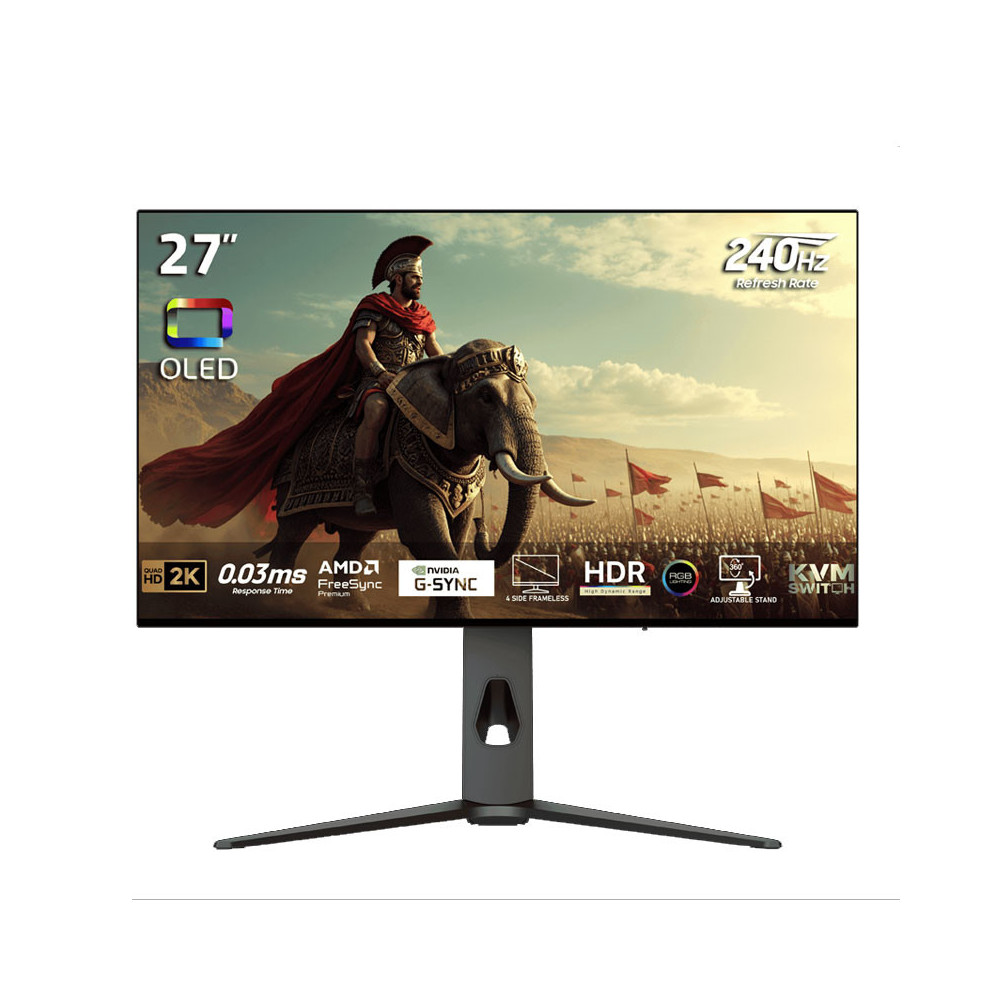 ECRAN GAMING REDRAGON HANNIBAL 27" OLED 240Hz HDMI/DP/USB/Type C + HP