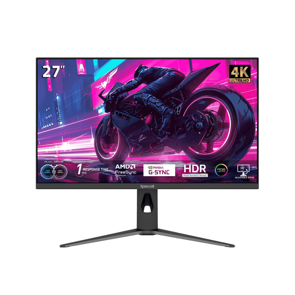 ECRAN GAMING REDRAGON DIDON 27" 4K 160Hz-320Hz 1ms IPS HDMI/DP/USB/TYPE-C