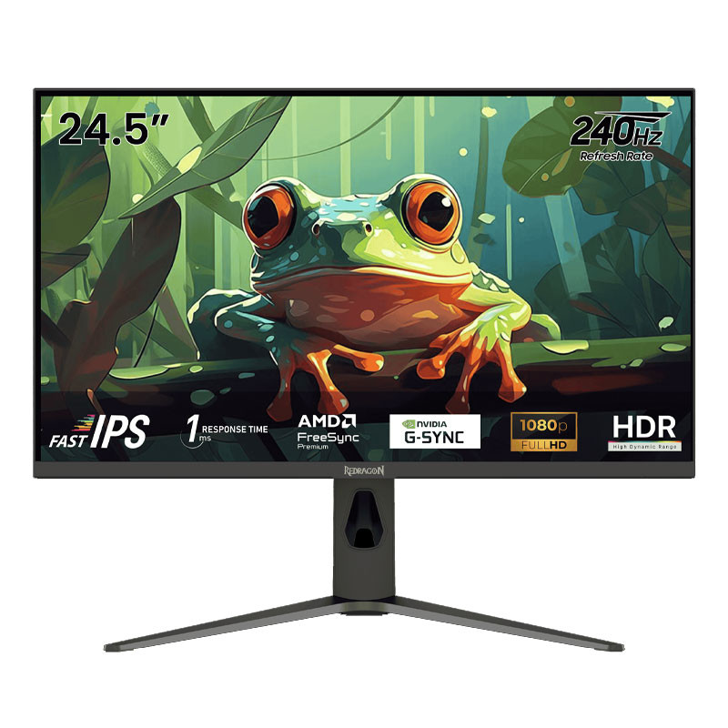 ECRAN GAMING REDRAGON HANMON 24.5" FHD 240Hz 1ms FAST IPS HDMI/DP