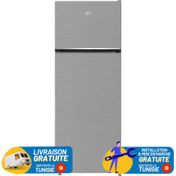 Réfrigérateur Beko Less Frost Double Portes 465 Litres SILVER