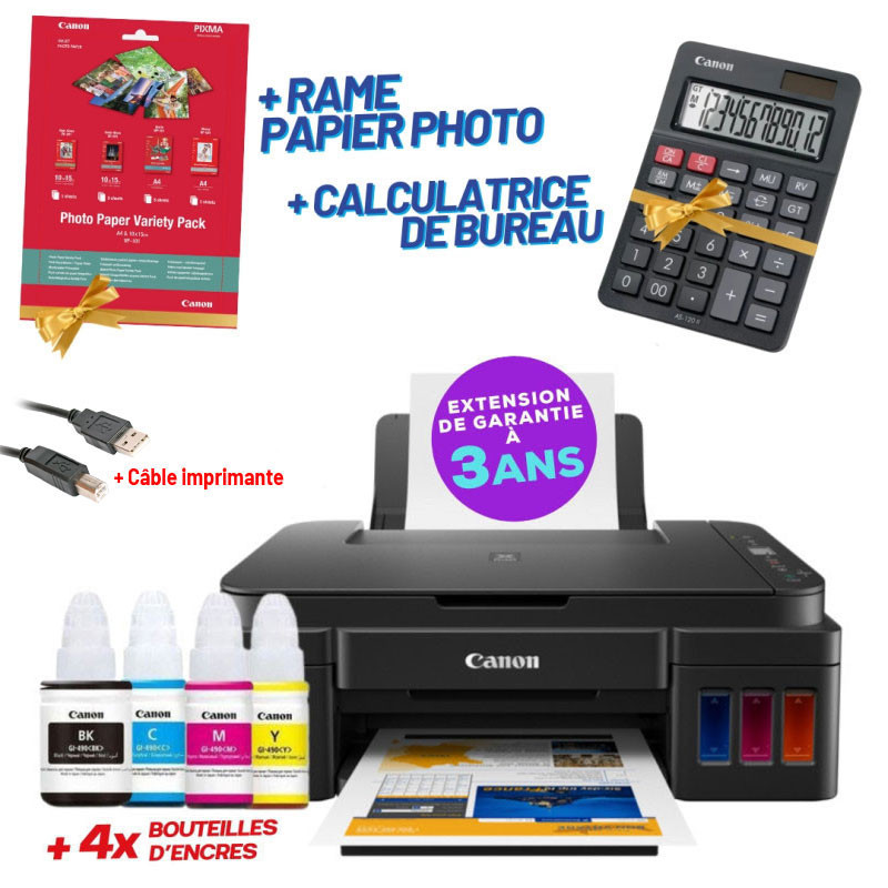 Imprimante Multifonction réservoir intégré CANON PIXMA G-2410 Couleur USB 3en1