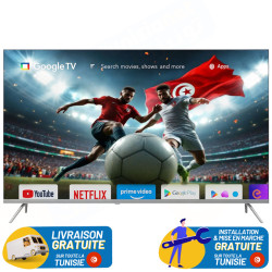 TV 60" QLED TELEFUNKEN G4FN GOOGLE TV 4K AVEC RÉCEPTEUR INTÉGRÉ