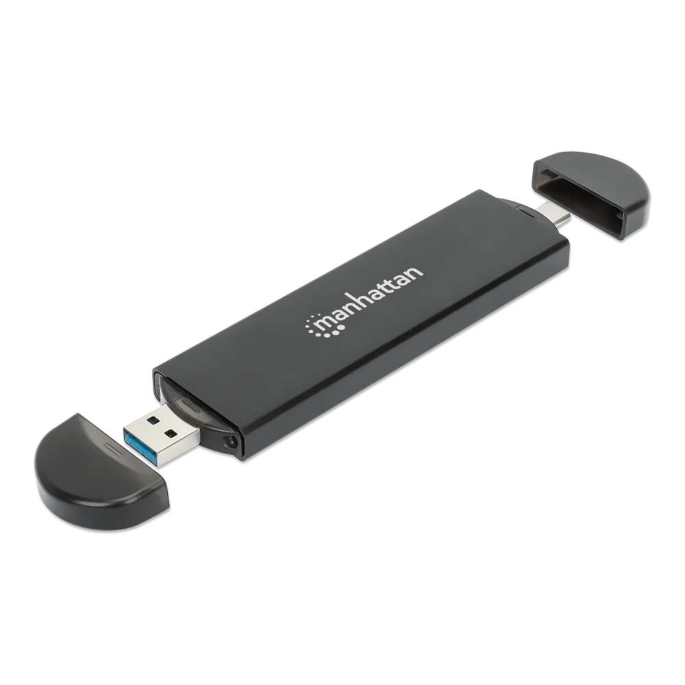 Boîtier USB M.2 NVMe et SATA SSD Manhattan / Noir