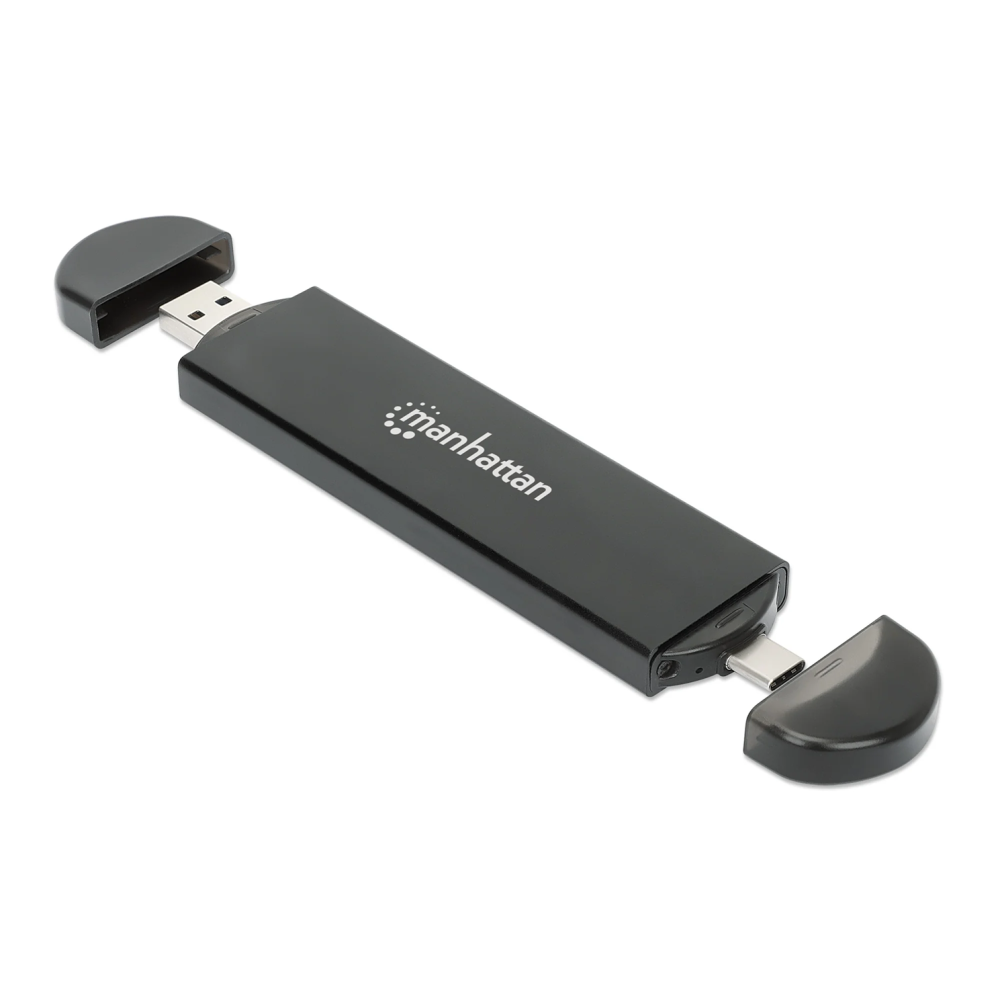 Boîtier USB M.2 NVMe et SATA SSD Manhattan / Noir