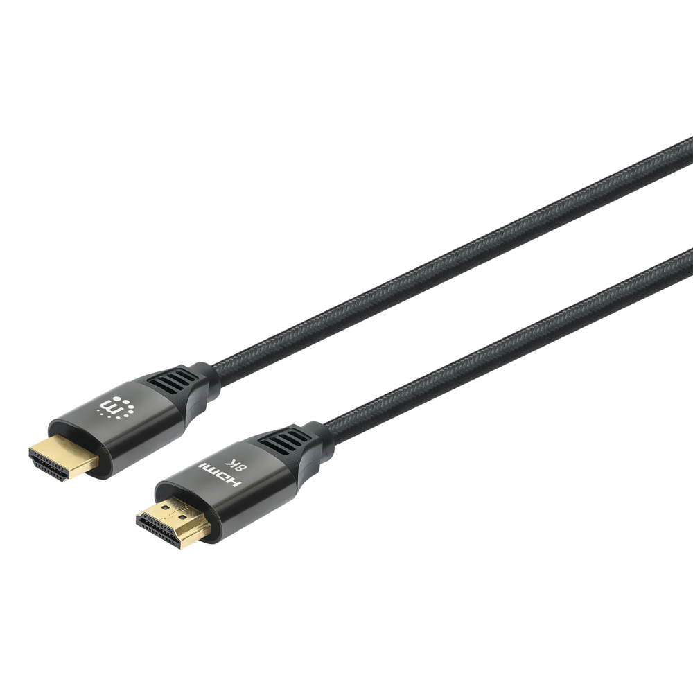 Câble HDMI ultra haut débit certifié 8K@60Hz avec Ethernet Manhattan / 2 M / Noir