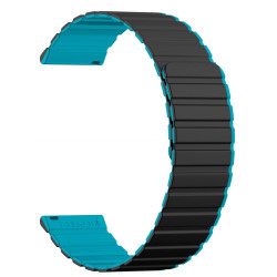 KIESLECT 22MM BLACK/BLUE DUAL-TONE STRAP