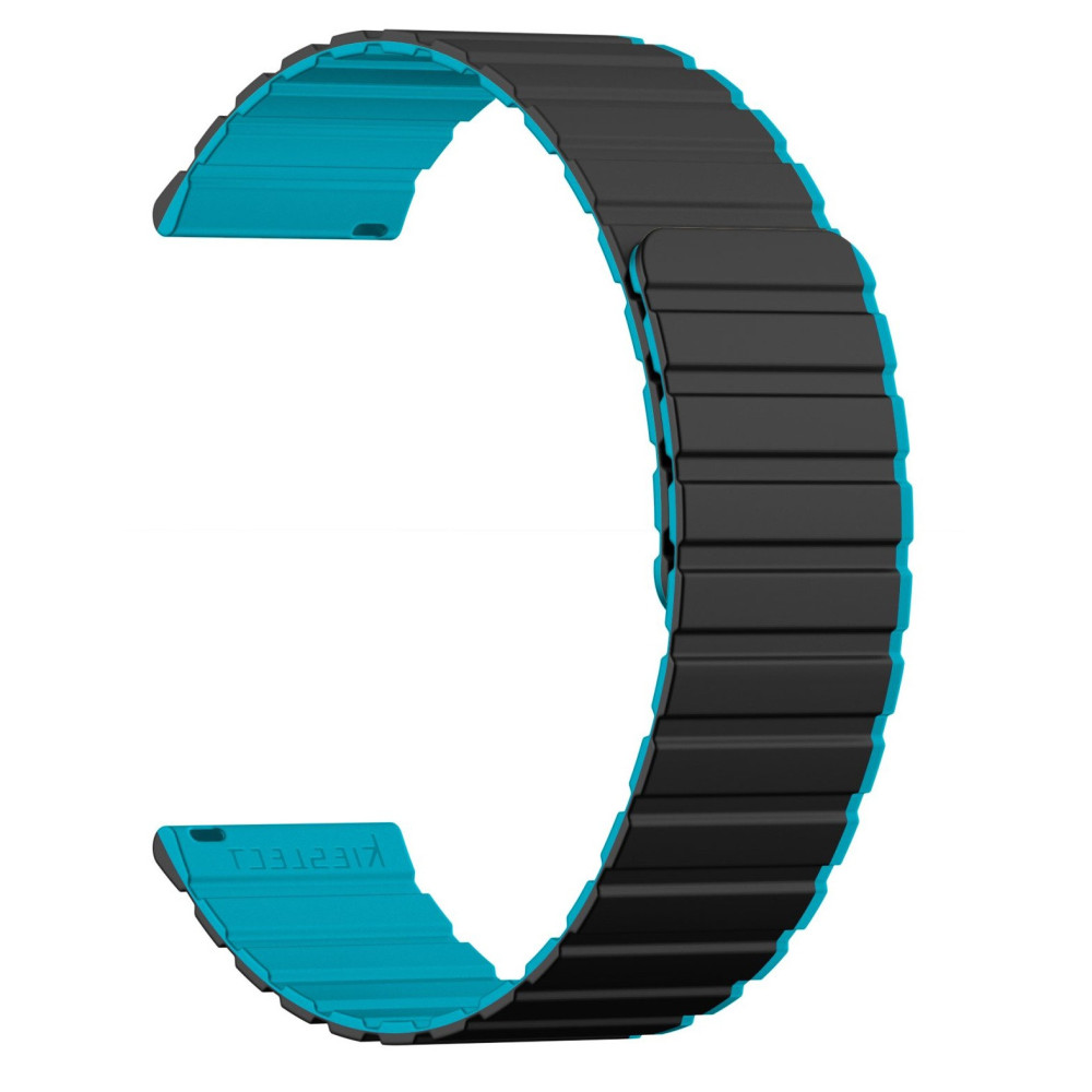 KIESLECT 22MM BLACK/BLUE DUAL-TONE STRAP