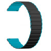 KIESLECT 22MM BLACK/BLUE DUAL-TONE STRAP