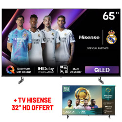 TV HISENSE 65'' QLED UHD 4K Smart TV + TV HISENSE 32" HD OFFERT