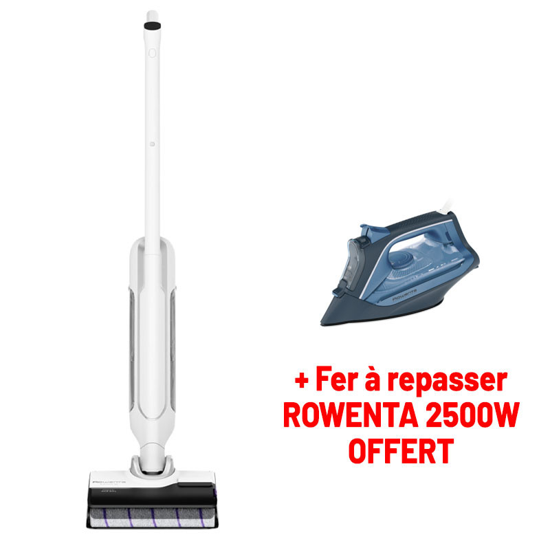 Aspirateur ROWENTA X Clean 10 / 200W / Blanc AVEC Fer à repasser ROWENTA 2500W OFFERT