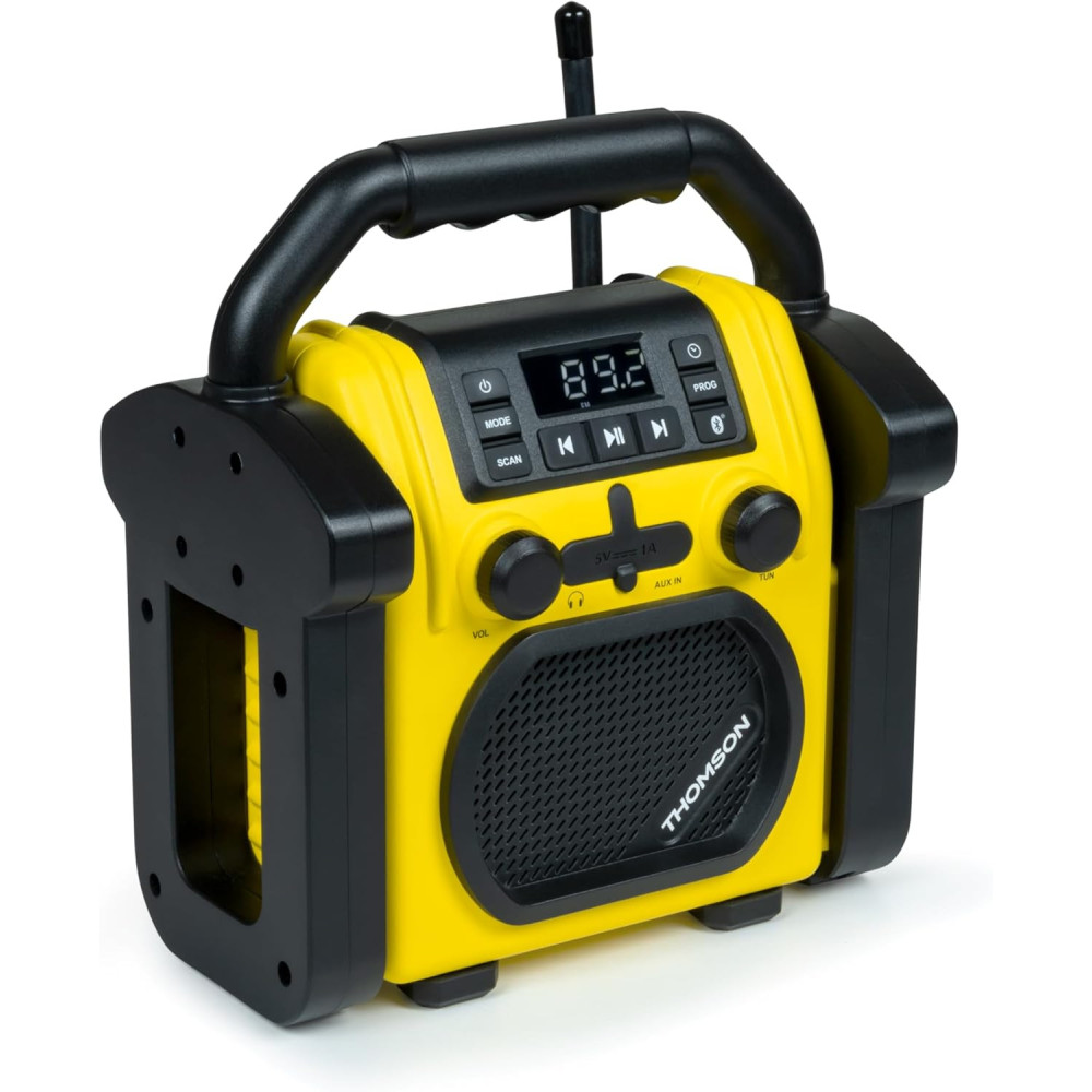Radio et Enceinte Sans fil THOMSON WKR50BT De Chantier / Jaune