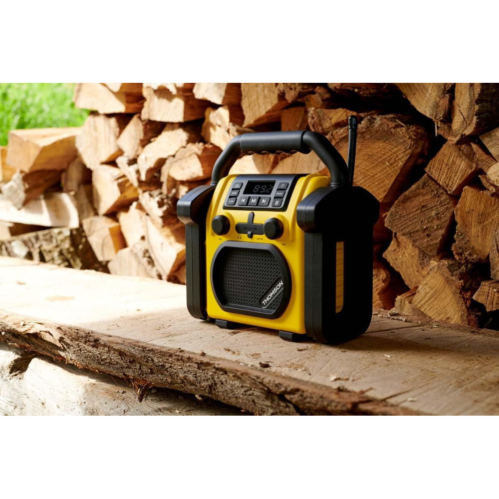 Radio et Enceinte Sans fil THOMSON WKR50BT De Chantier / Jaune