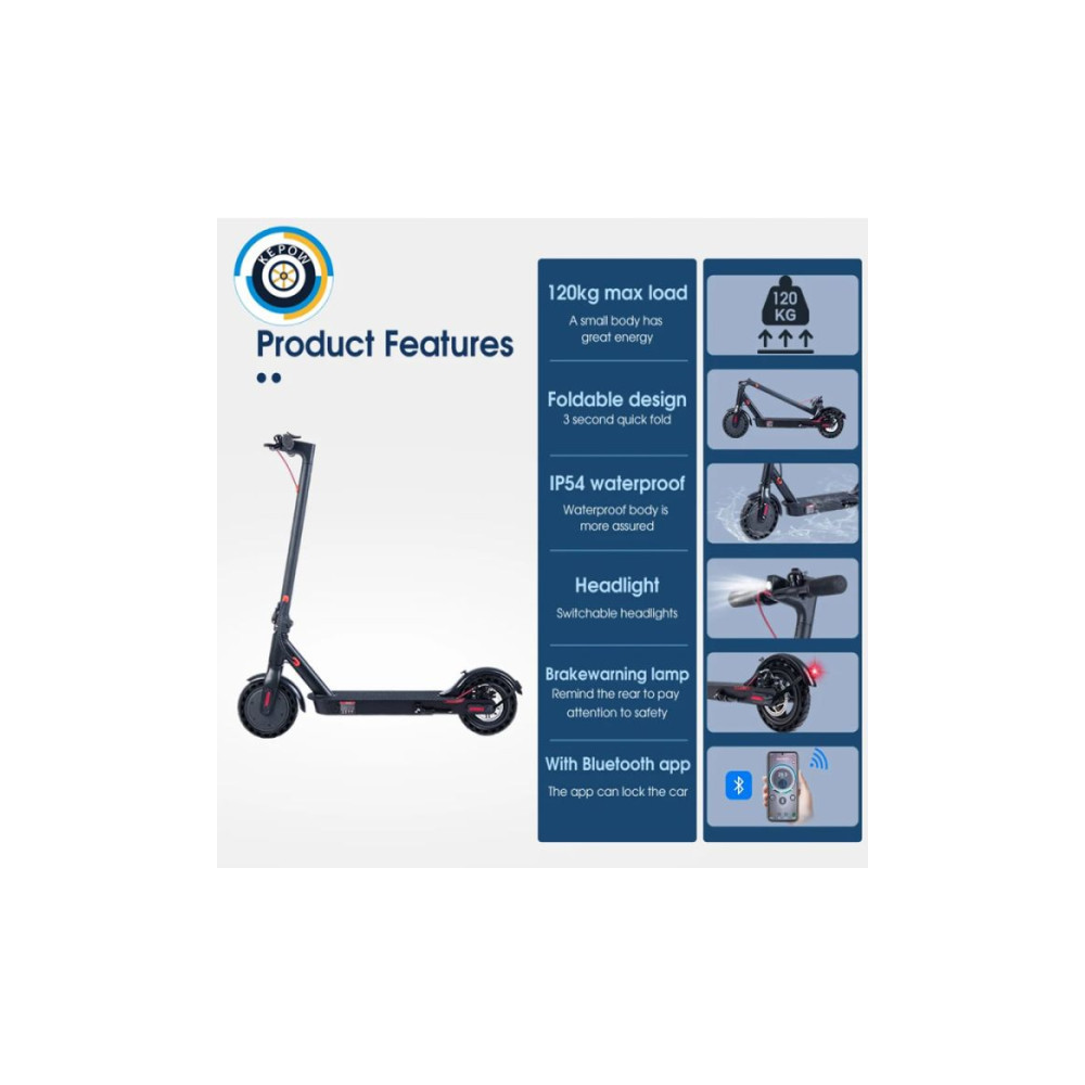 Trottinette Électrique KEPOW E9Pro / Noir