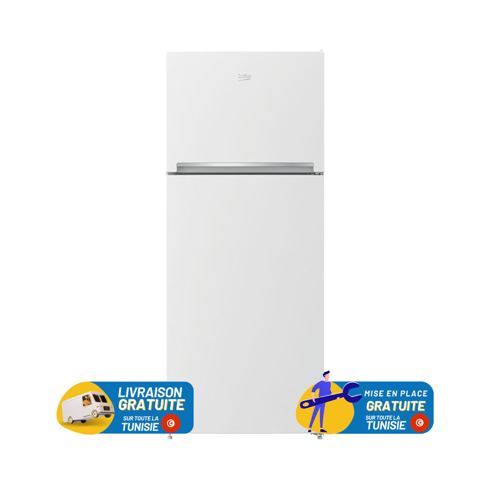 Réfrigérateur Beko De Frost Double Portes 400 Litres / Blanc