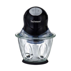 MINI HACHOIR NOIR BOL EN VERRE 600ml / 400W / Noir