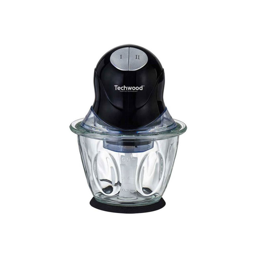 MINI HACHOIR NOIR BOL EN VERRE 600ml / 400W / Noir
