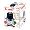 MINI HACHOIR TECHWOOD BOL EN VERRE 600ml / 400W / Noir