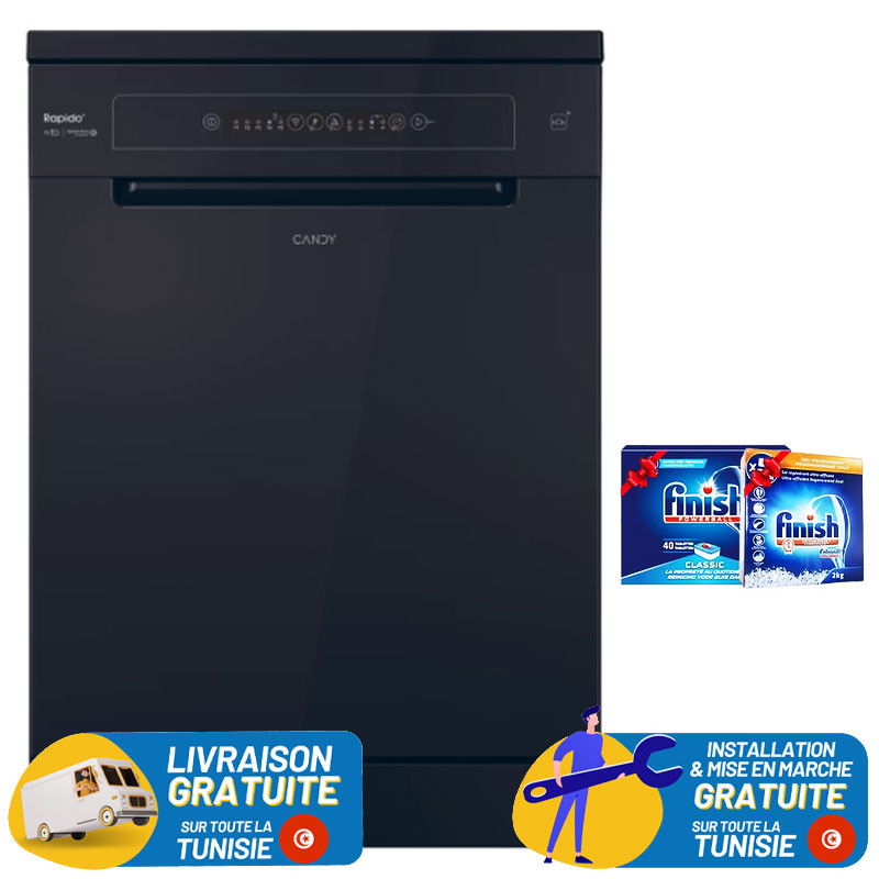 LAVE VAISSELLE CANDY 13 Couverts / NOIR / CF3E9L0B-80