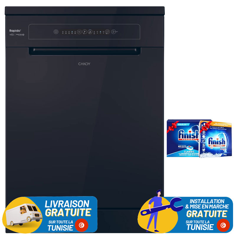 LAVE VAISSELLE CANDY 13 Couverts - NOIR