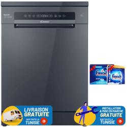 Lave-vaisselle CANDY CF6D4F0A / 60 cm / 16 Couverts / INVERTER / Gris Charbon