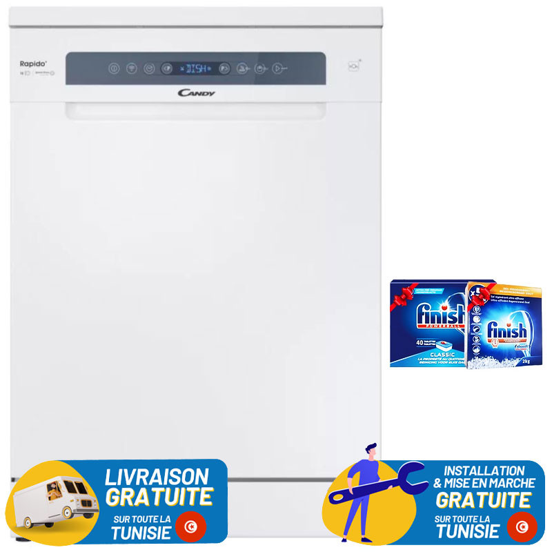 Lave-vaisselle CANDY CF6C4F0W 16 Couverts INVERTER / Blanc