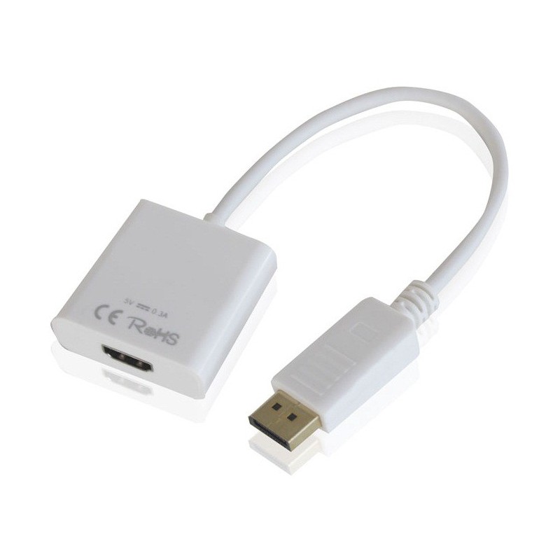 Câble Adaptateur DisplayPort Vers HDMI De 1m, 4K 60Hz Avec HDR, Adaptateur DP Vers HDMI 2.0b, Conver