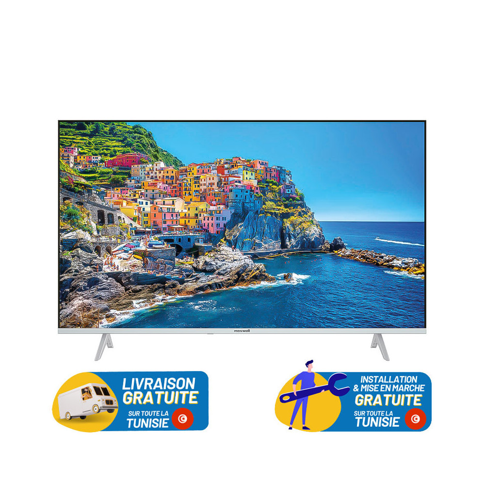TV MAXWELL 43" QLED FULL HD AVEC RÉCEPTEUR INTÉGRÉ