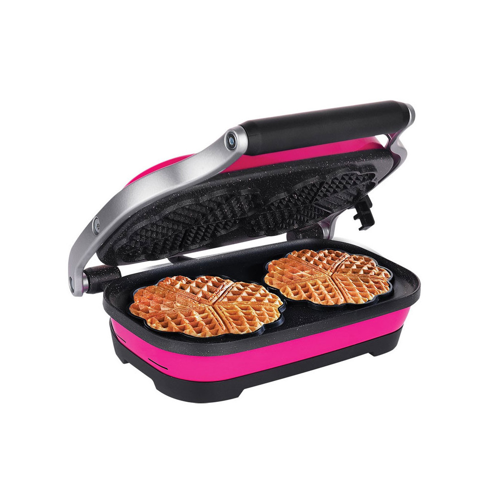 Gaufrier GRILL'O 1300W / ROSE / GR632