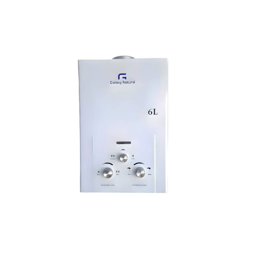 Chauffe Bain GALAXY NATUREL 6 Litres Gaz Bouteille / Blanc