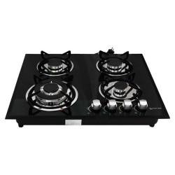 Plaque de Cuisson Encastrable STARONE 4Feux 60cm / Noir / ST-G624