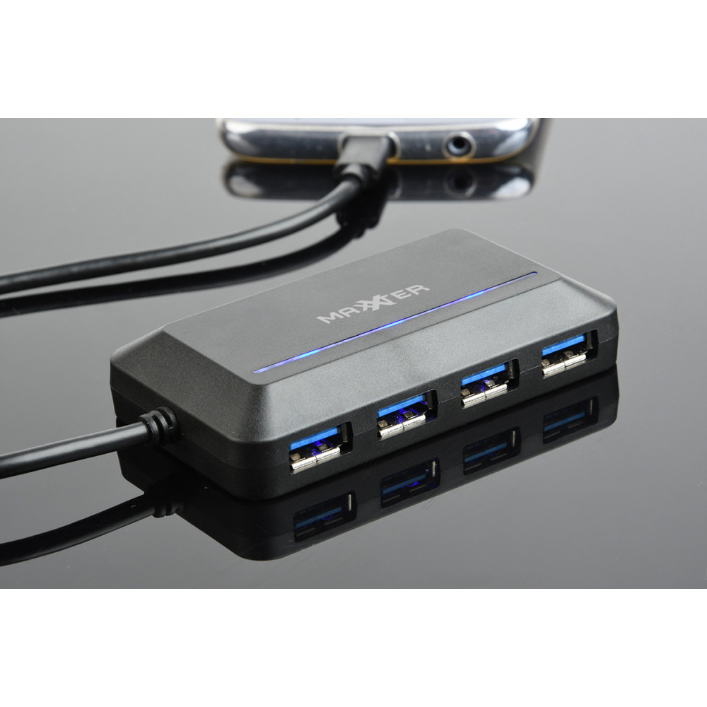 HUB USB GEMBIRD 3.1 Type-C 4 ports (4x USB type A, femelle)