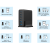 Chargeur rapide GEMBIRD USB GaN 75 W à 6 ports / noir