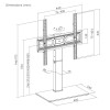 SUPPORT TV GEMBIRD de table (pivotant) / 23"- 65 "