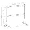 SUPPORT TV GEMBIRD de table 45" - 90" / Noir