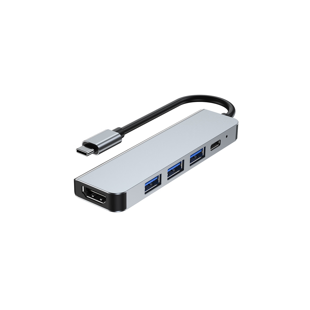 Station d'accueil 6 en 1 Type-C Vers HDMI / USB / USB-C