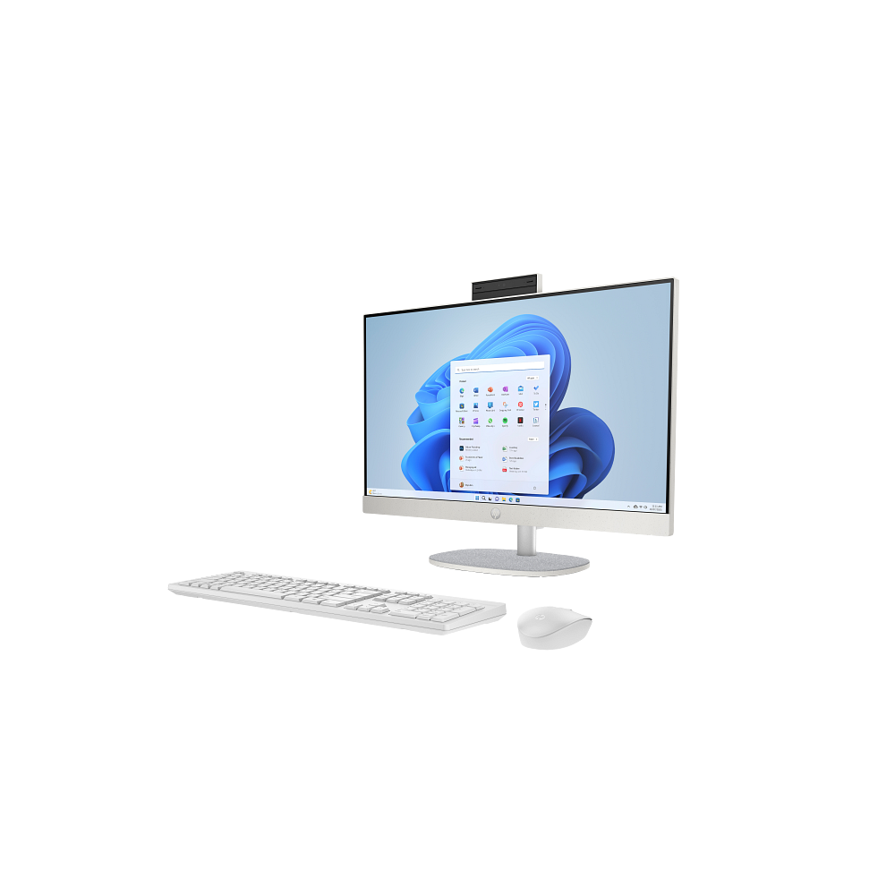 Pc de Bureau All in One HP 24-cr2013nk / Ultra 7 255U / 16 Go / 512 Go SSD / Windows 11 / Blanc coquillage