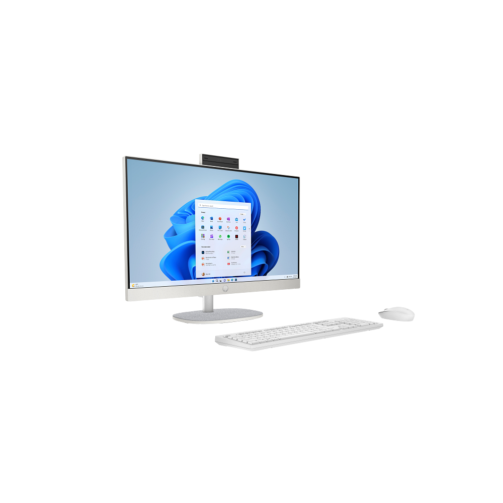 Pc de Bureau All in One HP 24-cr2013nk / Ultra 7 255U / 16 Go / 512 Go SSD / Windows 11 / Blanc coquillage