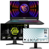 Pc Portable Gamer MSI Cyborg 15 A13V / i7-13620H / RTX 4050 6G / 8 Go DDR5 / 512 Go SSD / Avec Écran Gaming MSI MAG 244F 24" Full HD IPS / 200 Hz + Écran MSI Pro MP223 E2 21.45" Full HD VA / 100 Hz