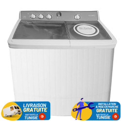 Machine a laver MAXWELL semi automatique 11kg  avec pompe / Blanc / MAX-WMTT140PB